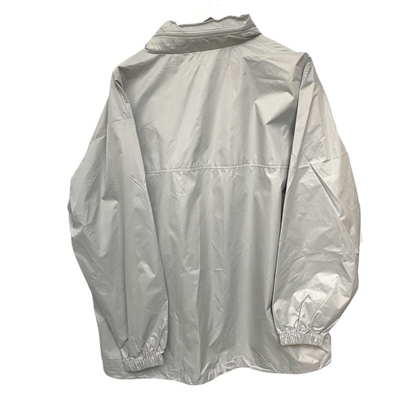 BALENO Jacket Light Gray Windbreaker Size XL Foldable Hood - Picture 4 of 9